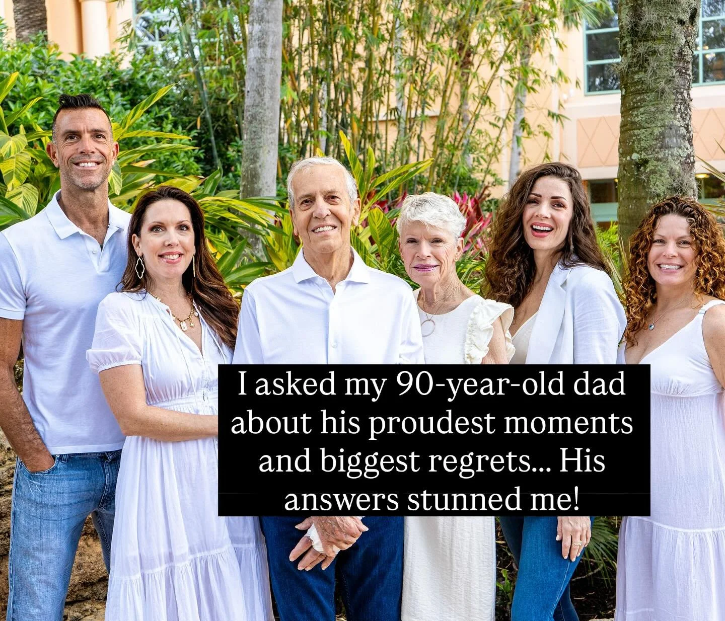 I asked my 90-year-old dad about life, regrets, and happiness&hellip; here&rsquo;s what he said -- word for word.

My dad celebrated his 90th birthday this year. (The reason for this photo shoot!) Yesterday, I asked him 5 questions about his life. 


