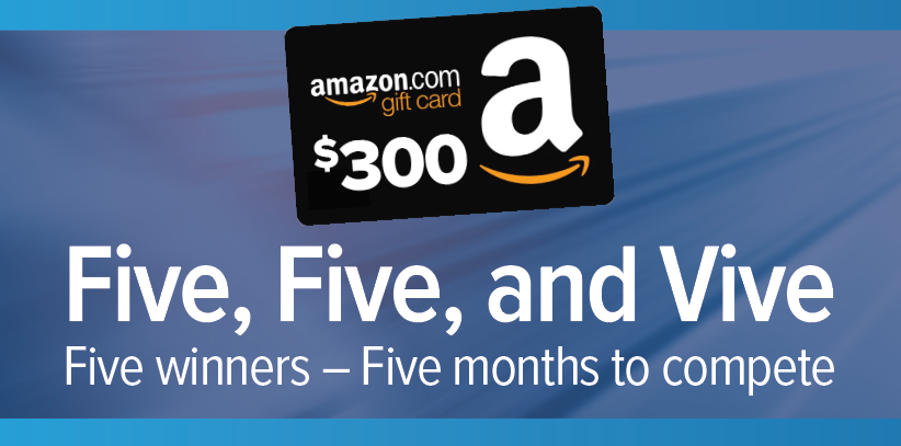 Win $300 by using our Vive platform!