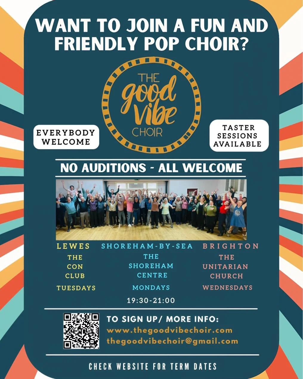 This is our final week of our current term! With 2 concerts coming up this weekend 12th Dec in Brighton, 13th in Lewes!&hellip;. 

&hellip;and then we start our new terms in Brighton, Lewes &amp; Shoreham in early January, and if you wish to try us o