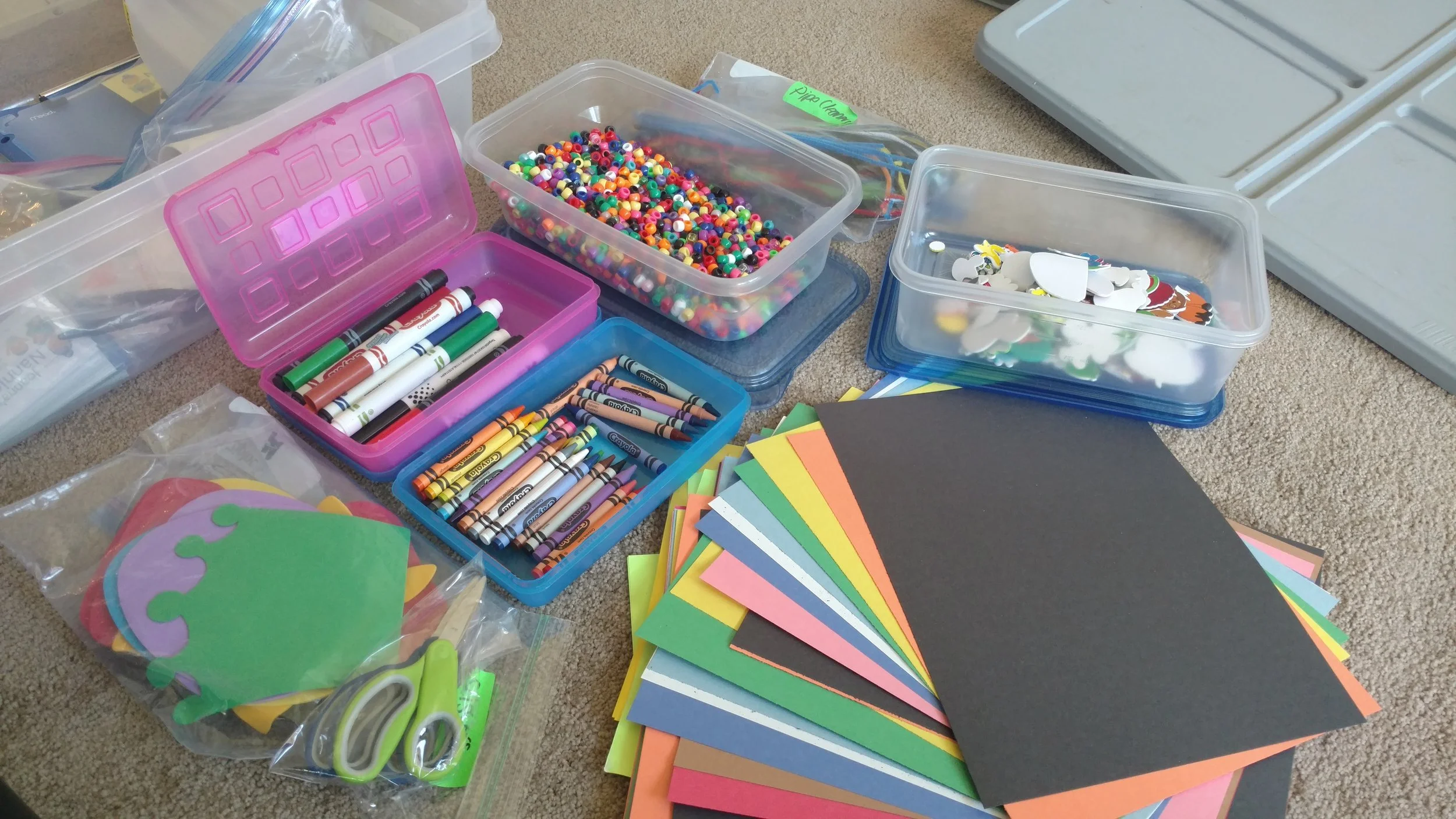 What's in the Event Childcare Nanny Bins?