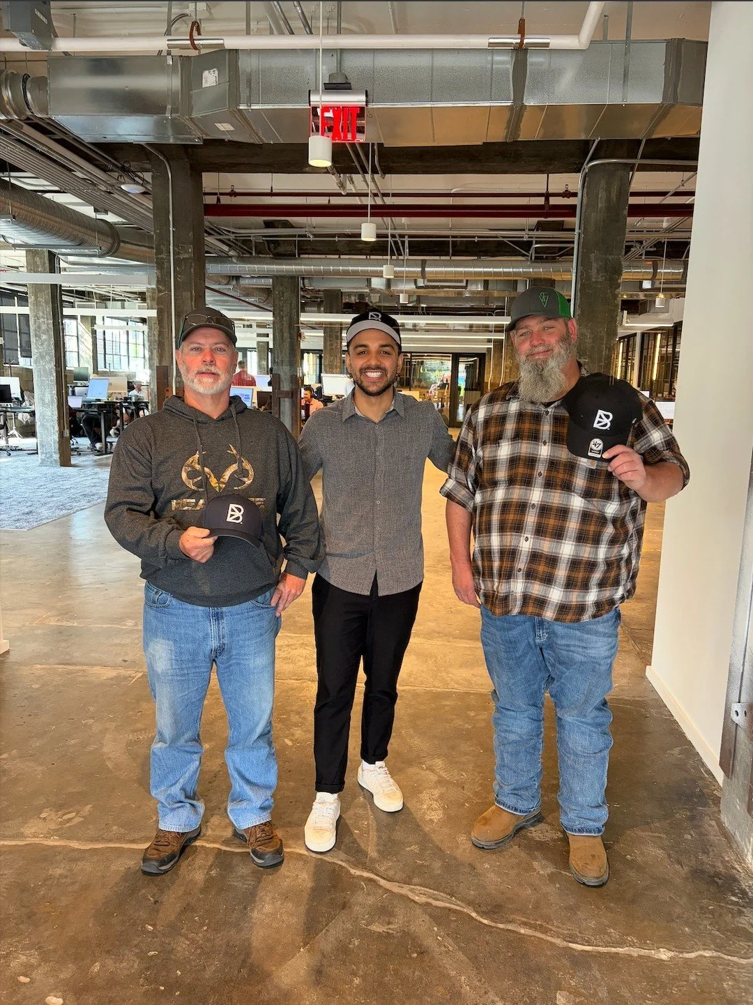 Lucky us! We love it when our Farmers drop in for a visit at our Nashville, TN, headquarters! Super excited to work with Rendezvous Valley Farm and Jones Meat Company! We snapped a cameo with Ian, Luke and Ben - three of the MANY team members they wi