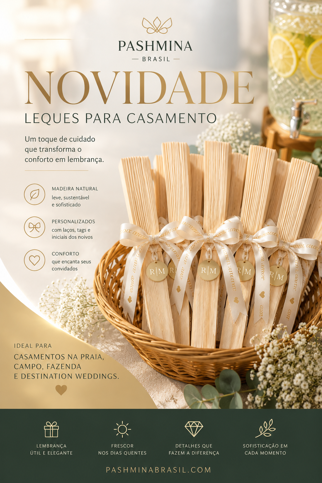 leques personalizados para casamento