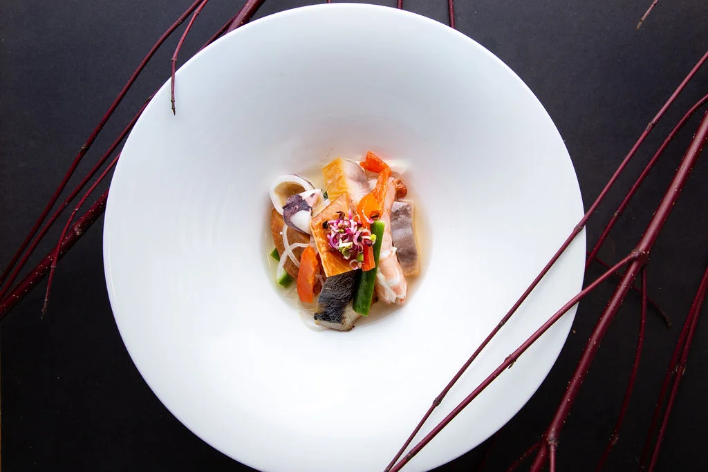 Winter seafood salad