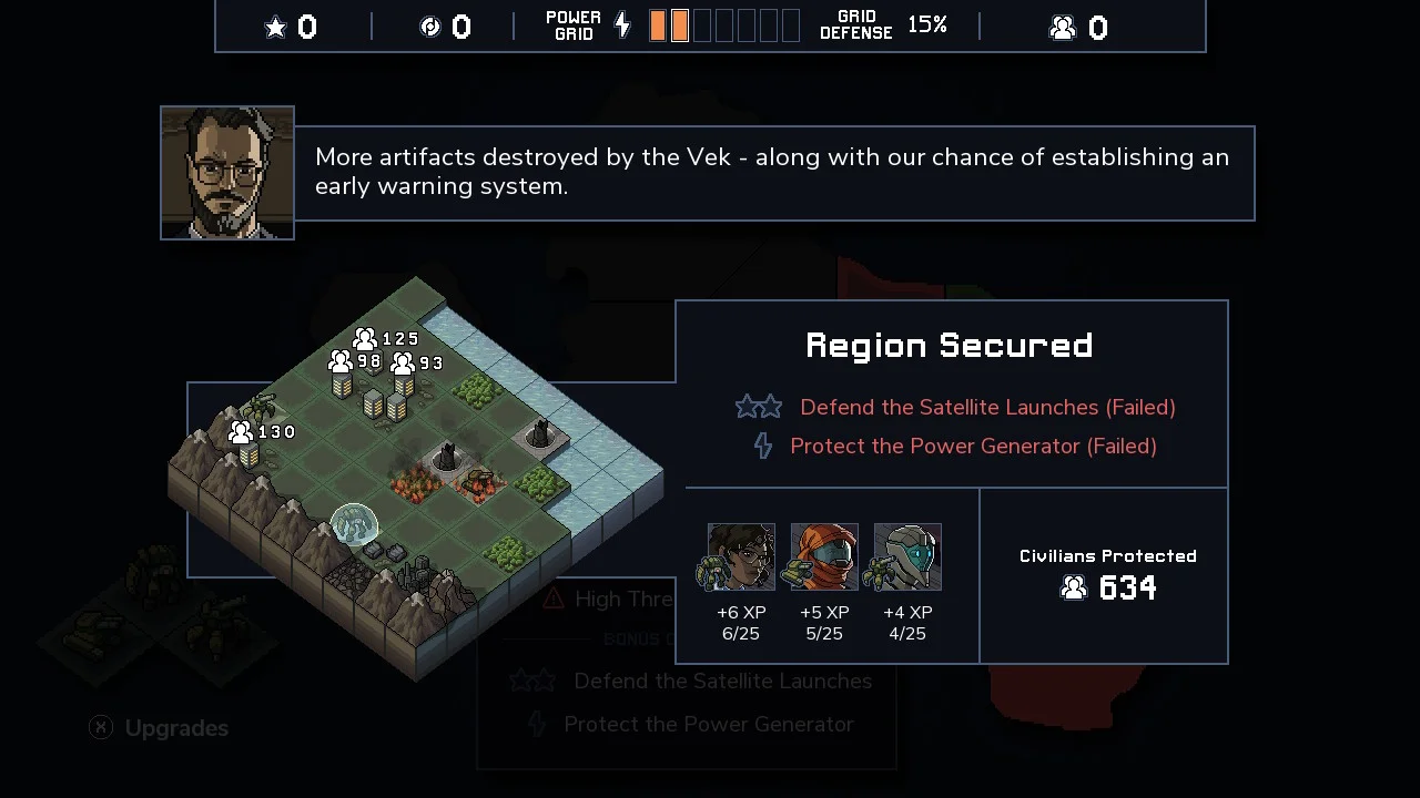 A commander comments on lost objectives.