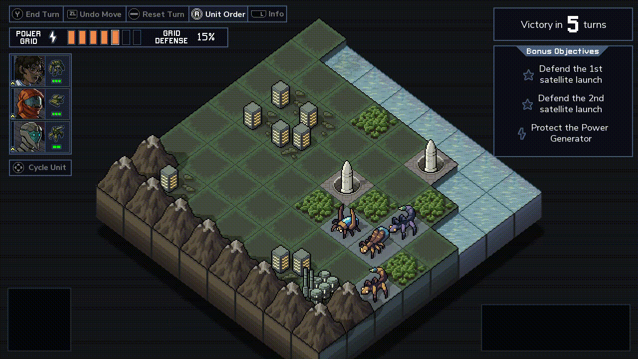 The locals celebrate the arrival of the mechs.