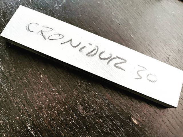 Starting a special project in Cronidur 30 ... a whole lot of machining on the mini mill... #cronidur30 #integralknife #lovelessdesign #achimwirtz @linknives