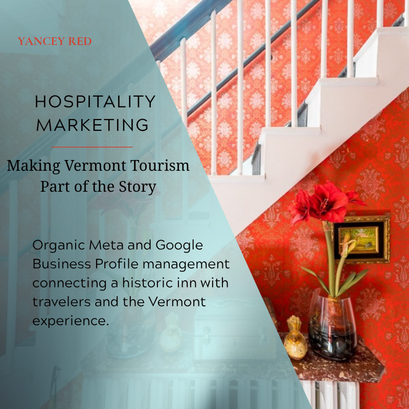 Organic Social Media Marketing for Vermont Hospitality