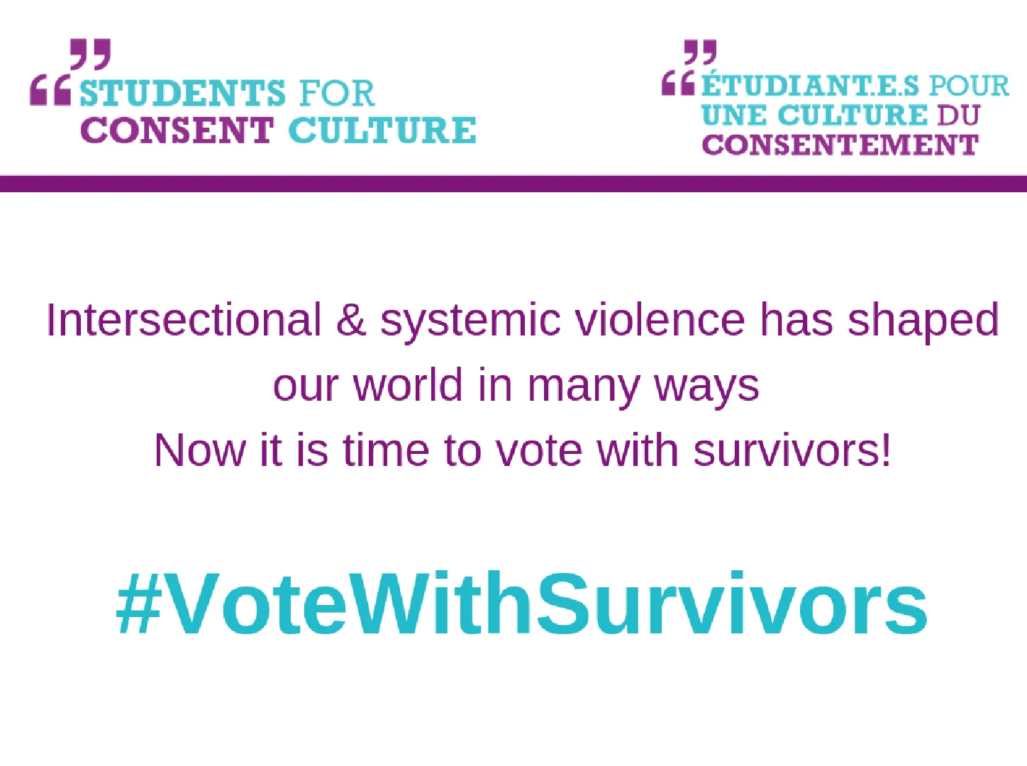 #VoteWithSurvivors – Federal Election 2019