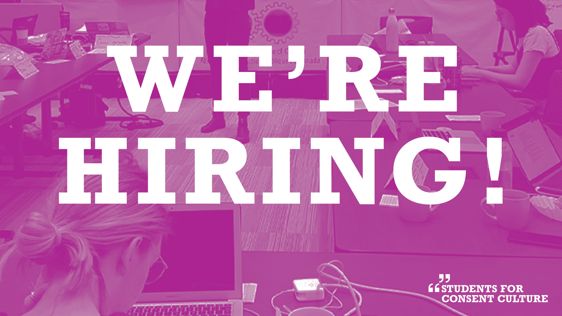 We're hiring!