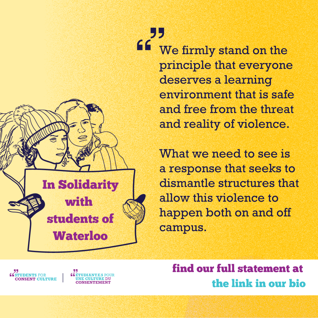 In response to Violence at University of Waterloo