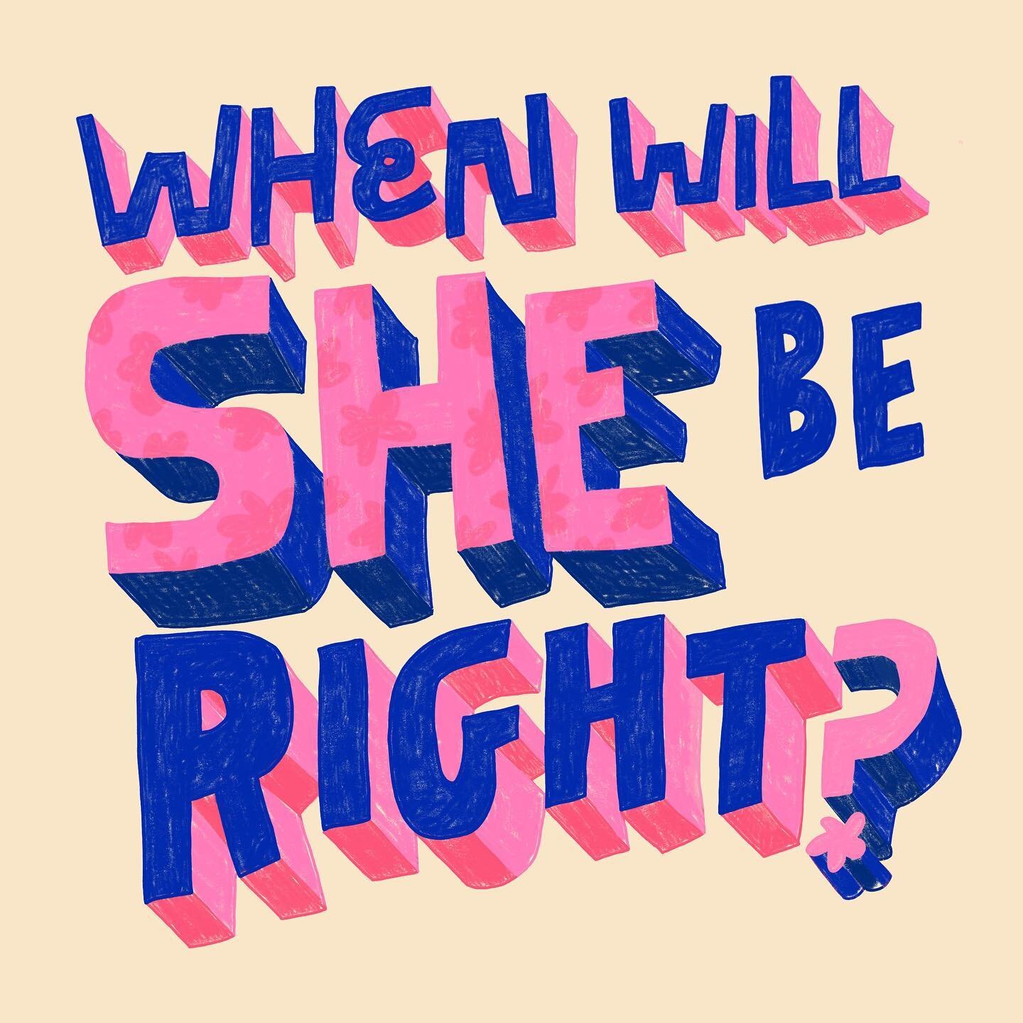 Global gender equality is still 100 years away.​
Together, we can make it right in 10. ​
​
@unwomenaust #whenwillsheberight #IWD2021 #womenlead #womenillustrators #ladieswholetter #lettering #womenofillustration #internationalwomensday #handlettered