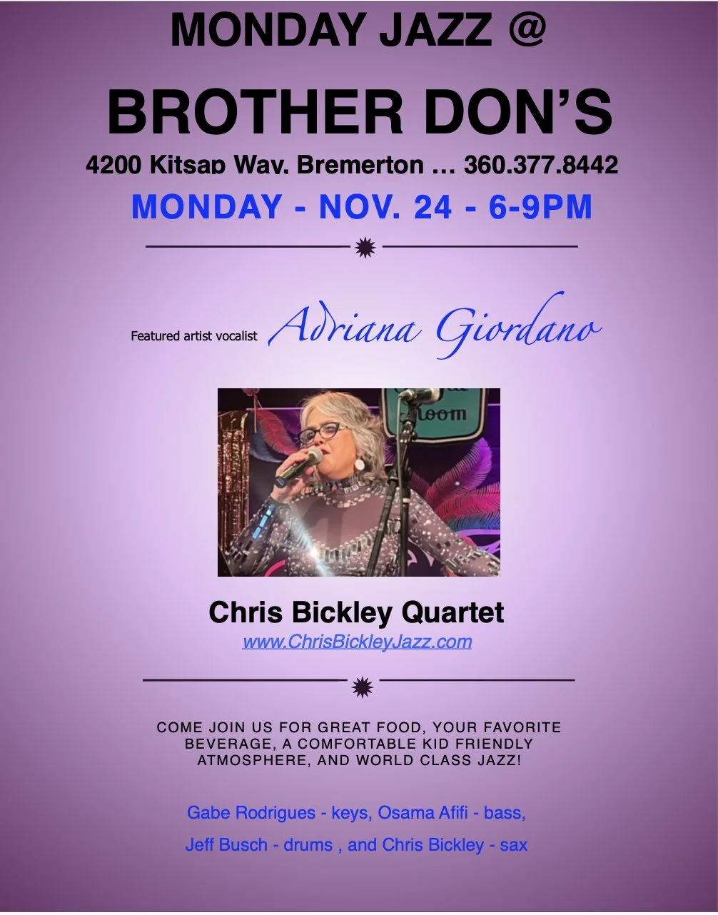 Monday Jazz @ Brother Don's