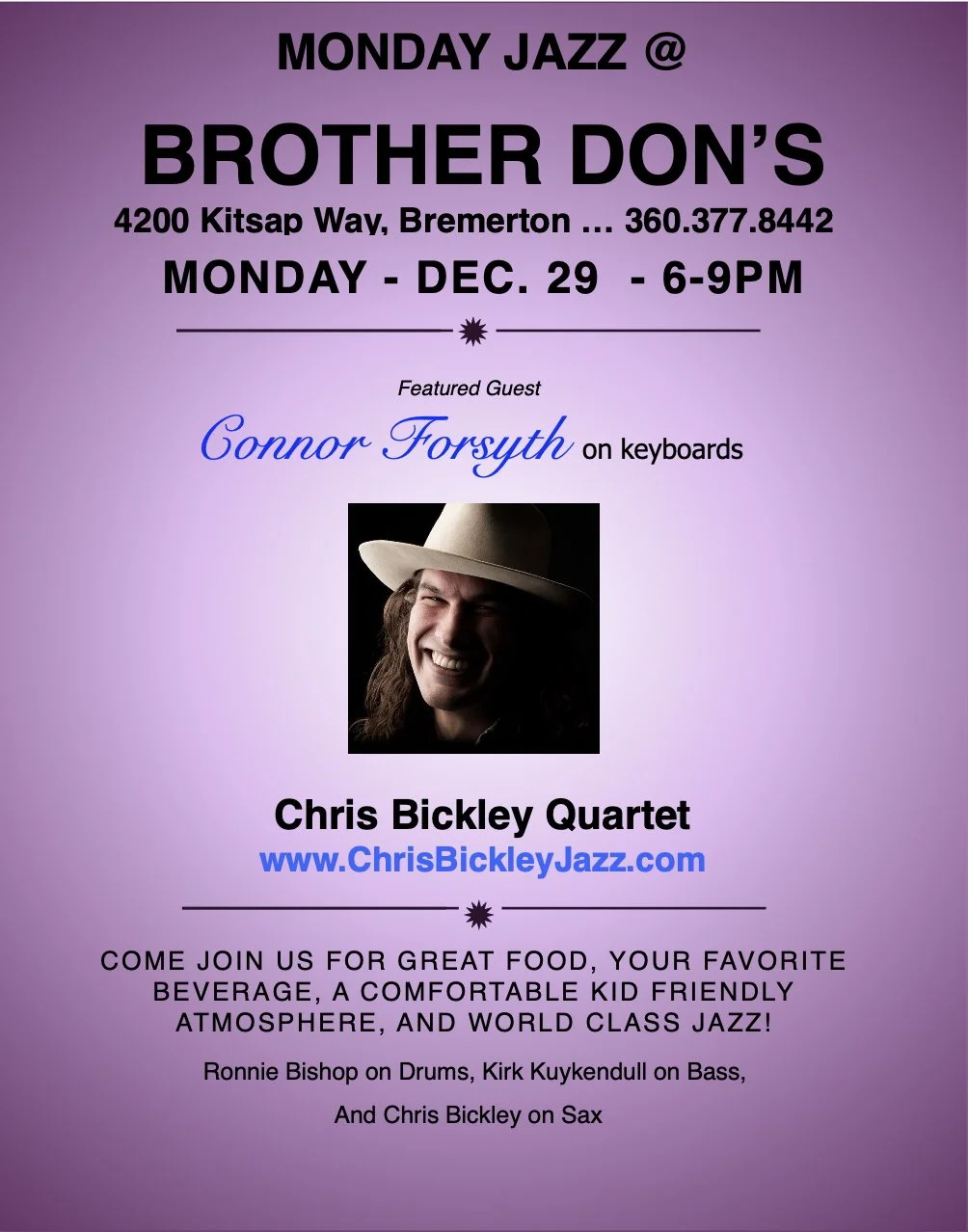 Monday Jazz @ Brother Don's 