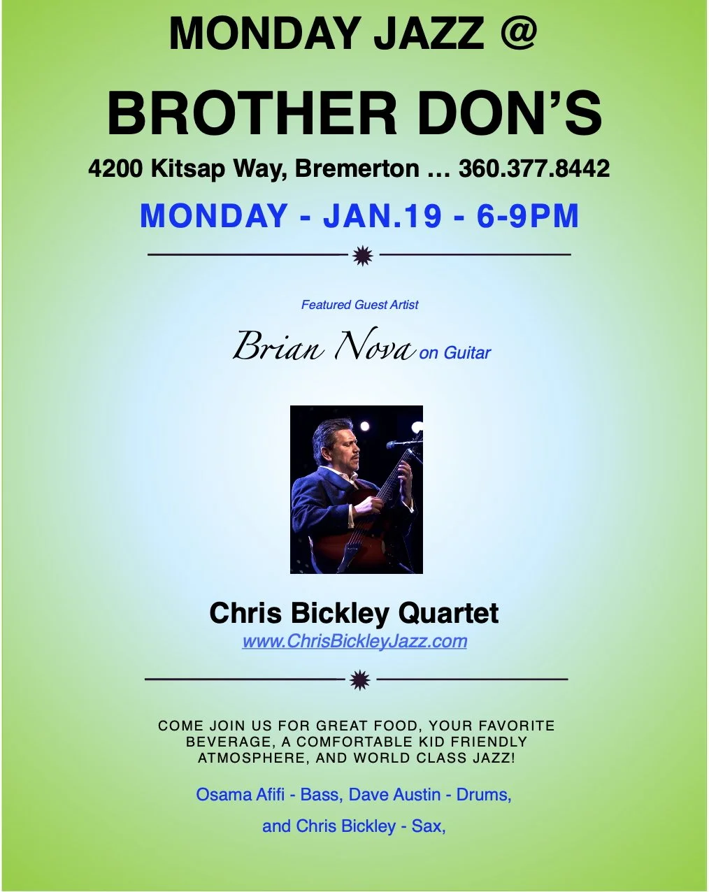 Monday Jazz @ Brother Don's