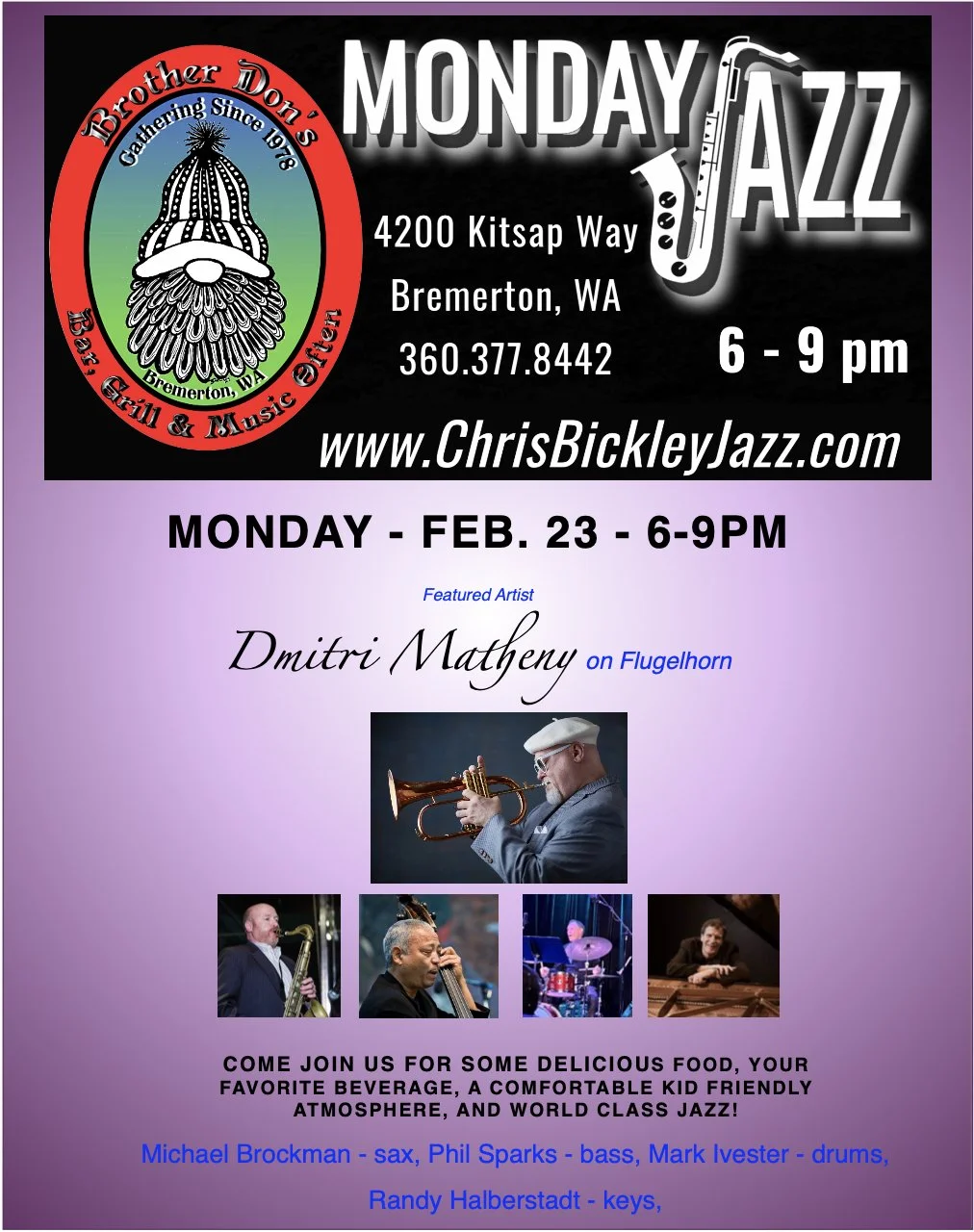 Monday Jazz @ Brother Don's