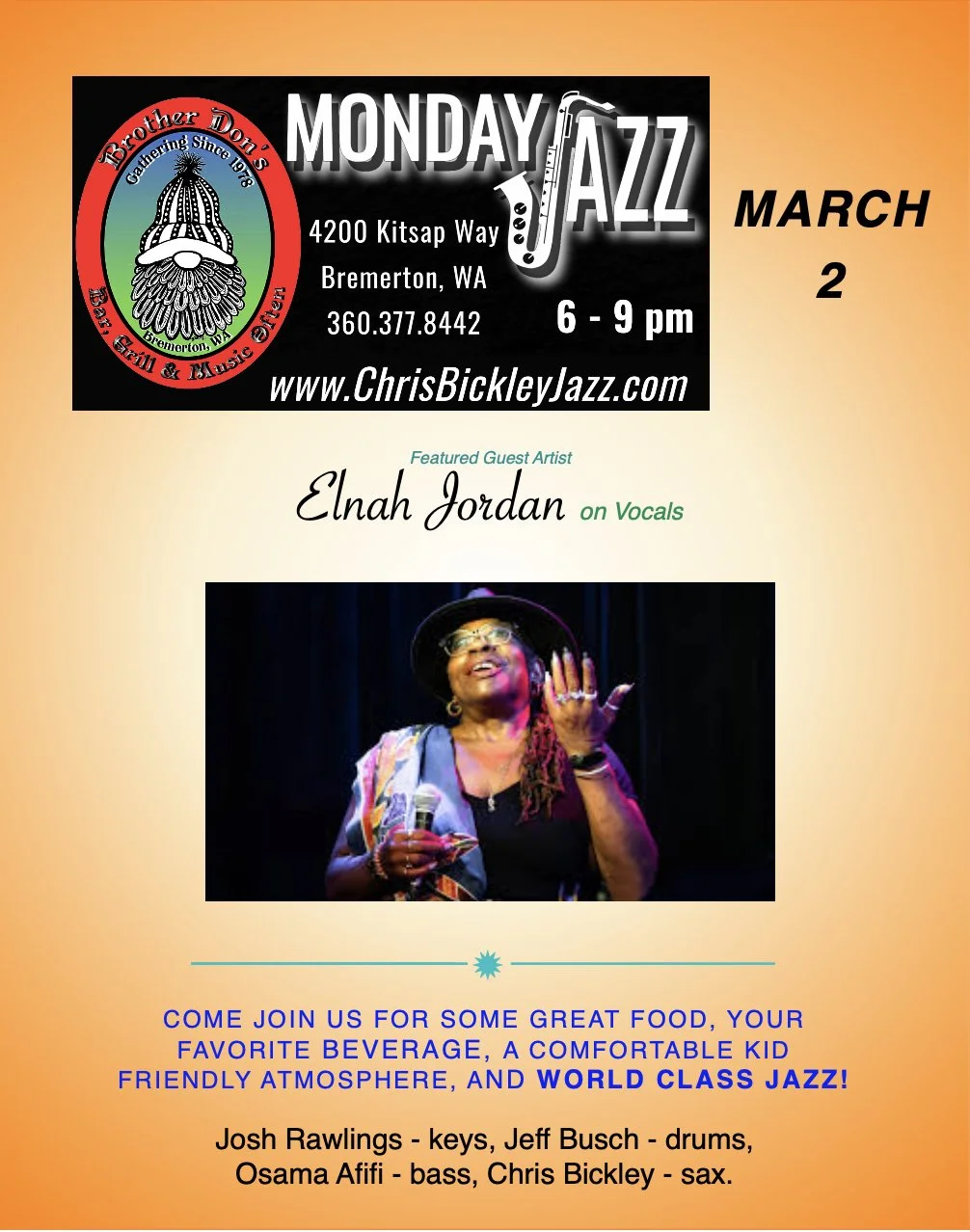 Monday Jazz @ Brother Don's