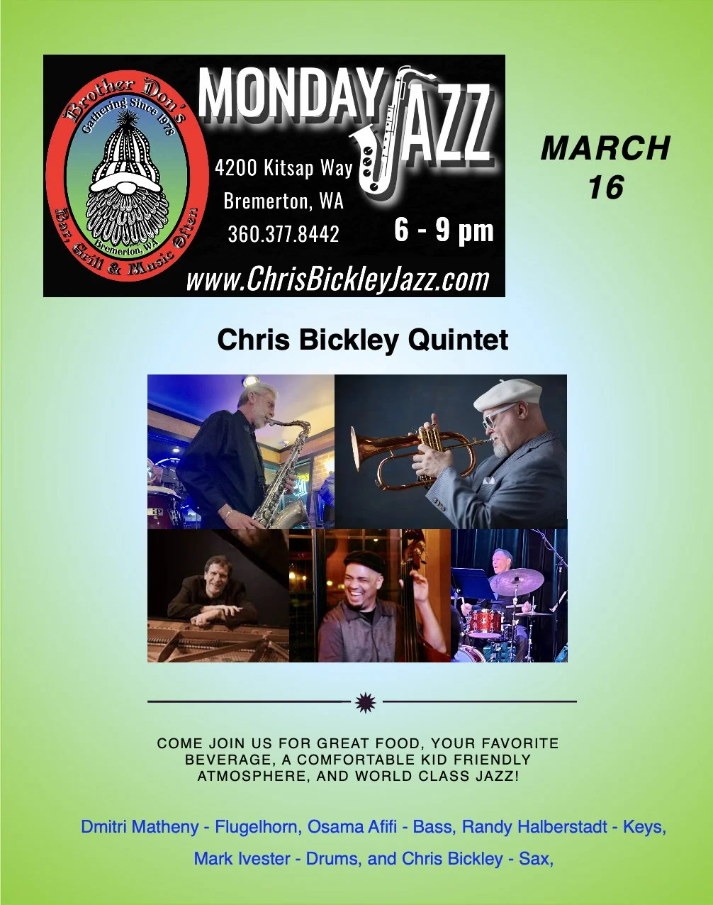 Monday Jazz @ Brother Don's