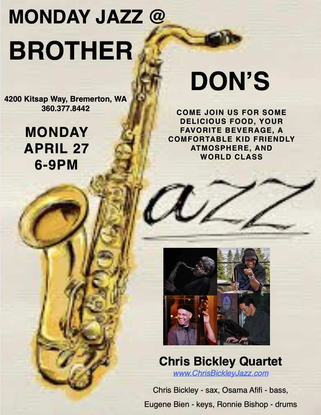 Monday Jazz @ Brother Don's 