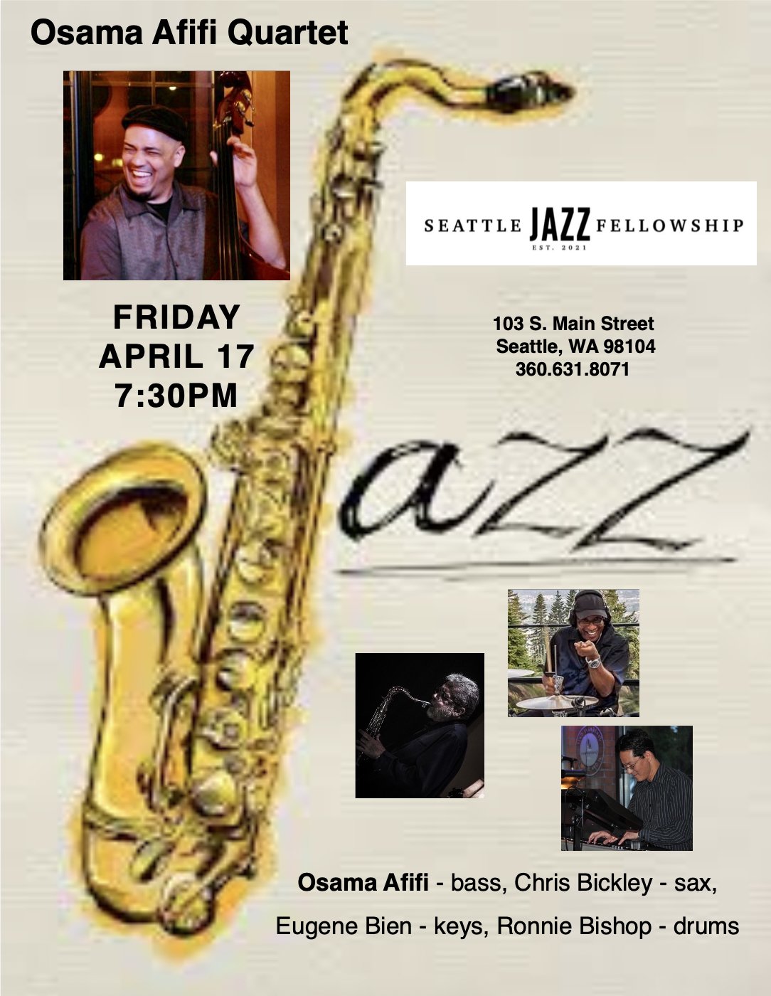 Osama Afifi Quartet - Seattle Jazz Fellowship