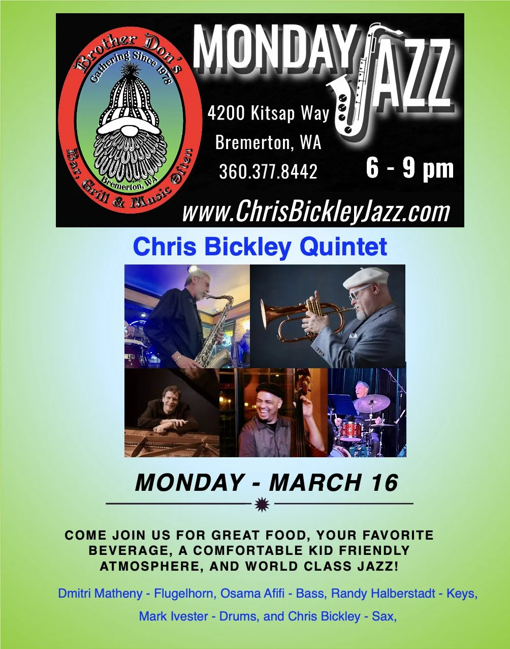 Monday Jazz @ Brother Don's