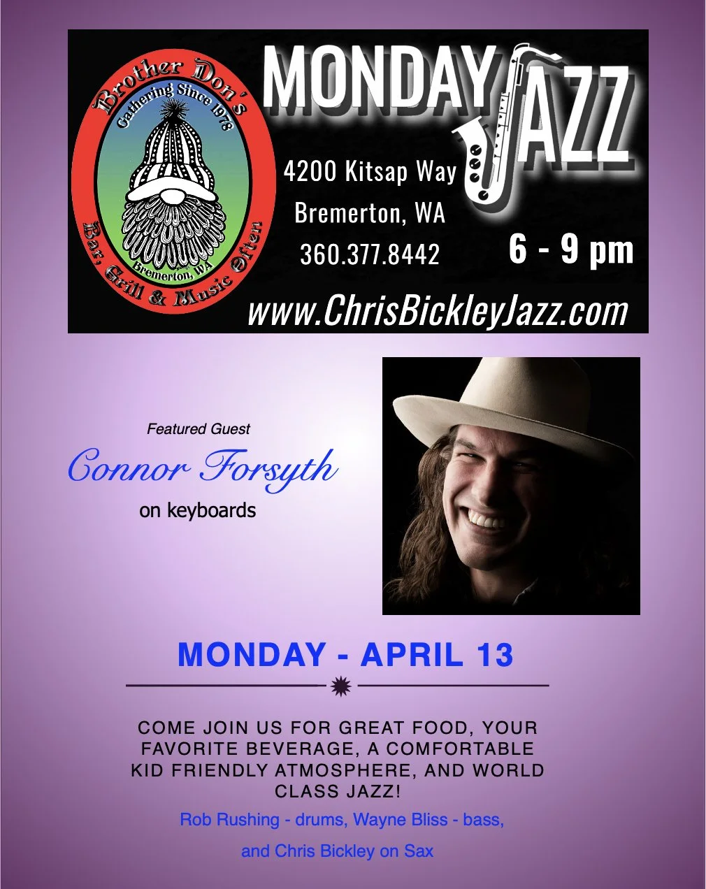 Monday Jazz @ Brother Don's 