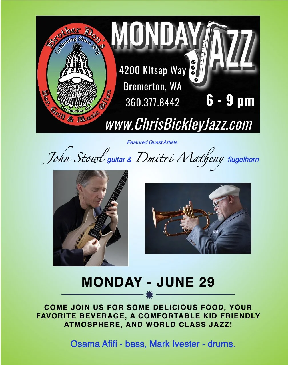 Monday Jazz @ Brother Don's