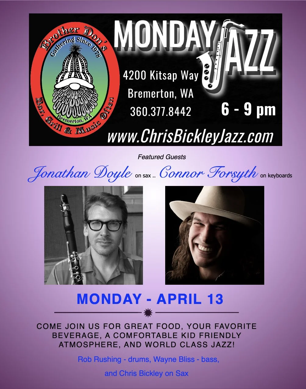 Monday Jazz @ Brother Don's 