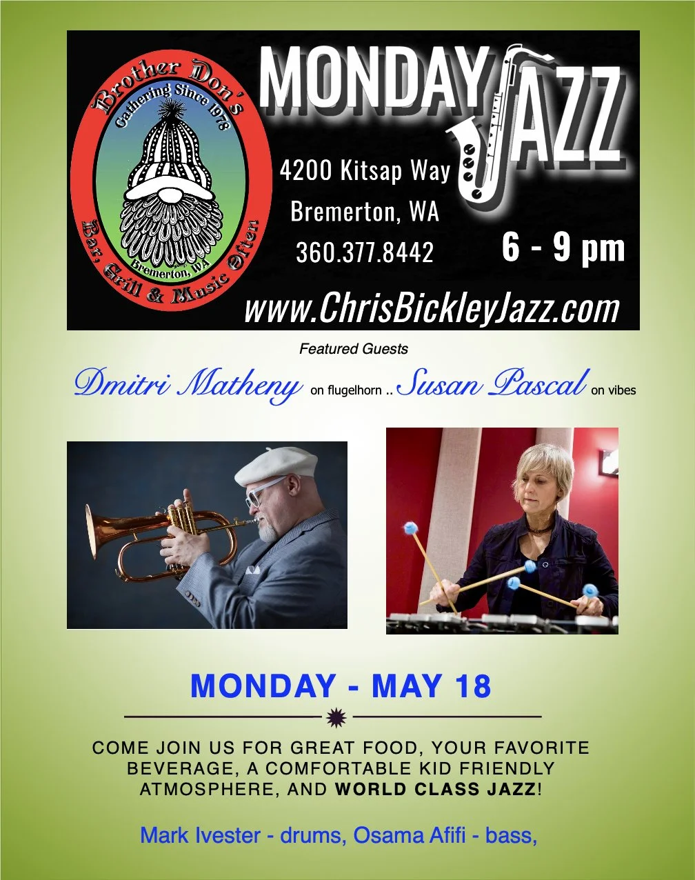 Monday Jazz @ Brother Don's 
