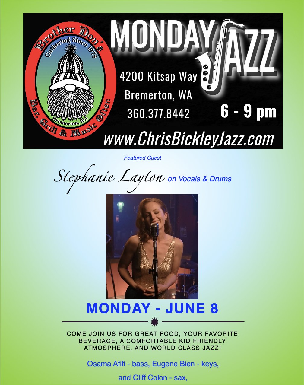 Monday Jazz @ Brother Don's 