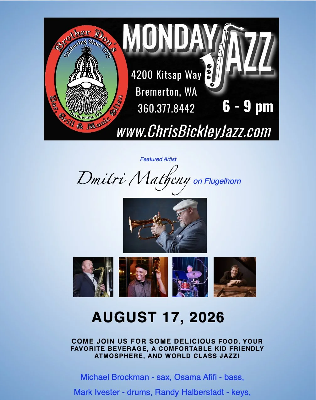 Monday Jazz @ Brother Don's