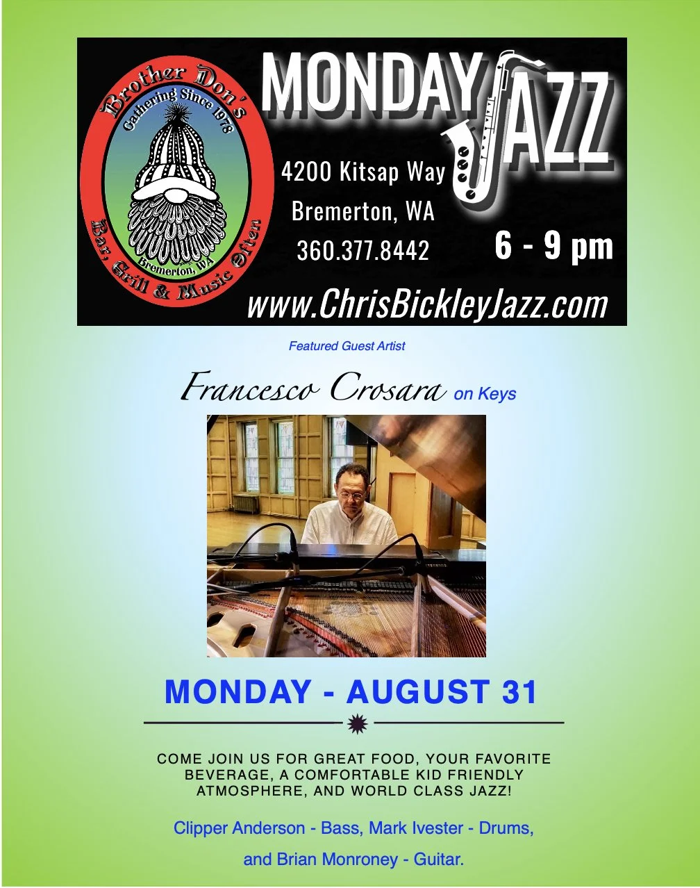 Monday Jazz @ Brother Don's