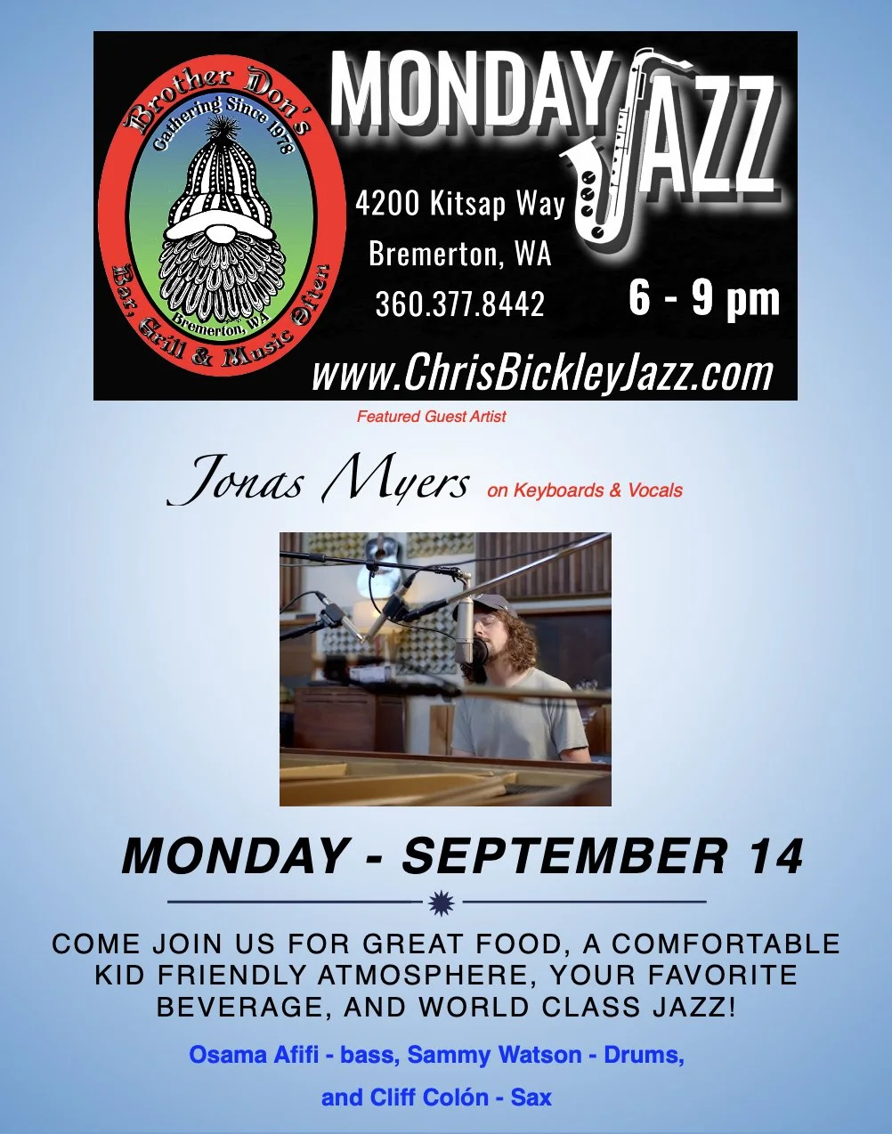 Monday Jazz @ Brother Don's