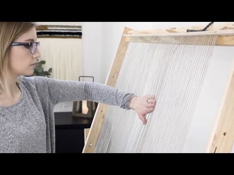 Weaving Process: Handwoven Tree Wall Hanging
