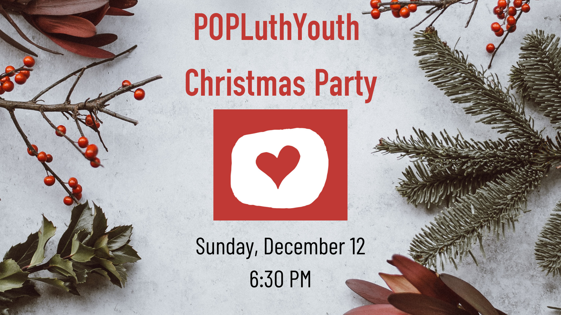 POPLuthYouth Christmas Party