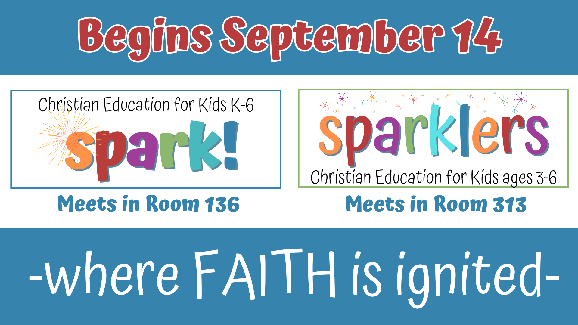 Spark & Sparklers: Where Faith is Ignited