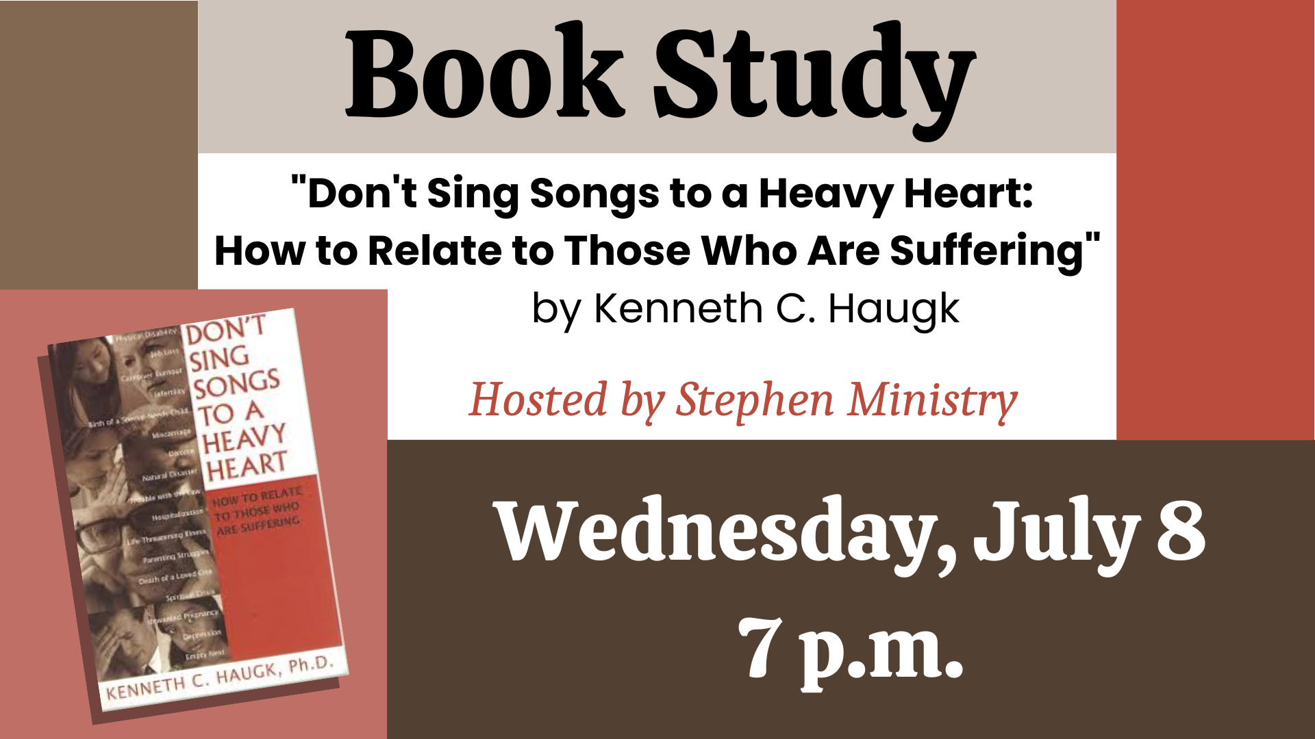 Stephen Ministry Summer Book Study
