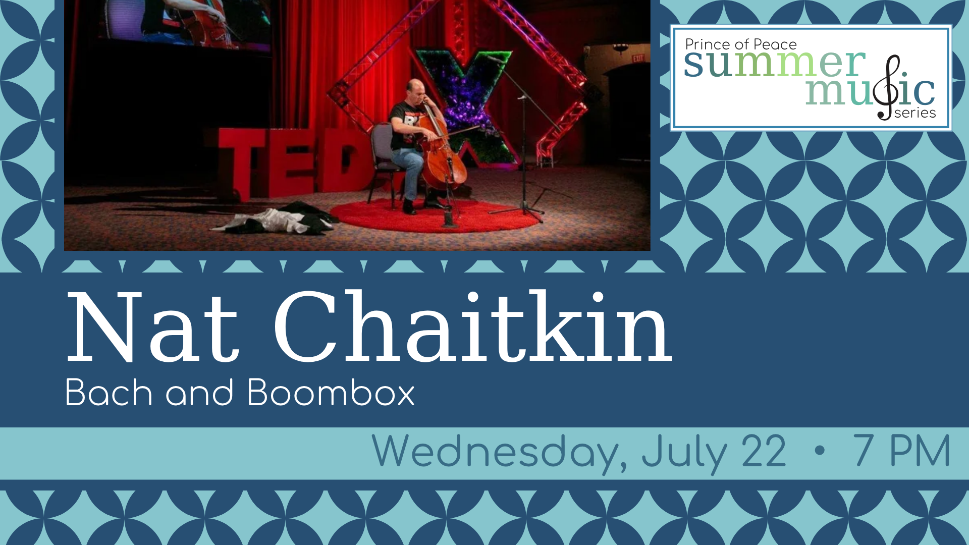 Summer Music Series: Nat Chaitkin: Cello &amp; Bach &amp; A Boombox