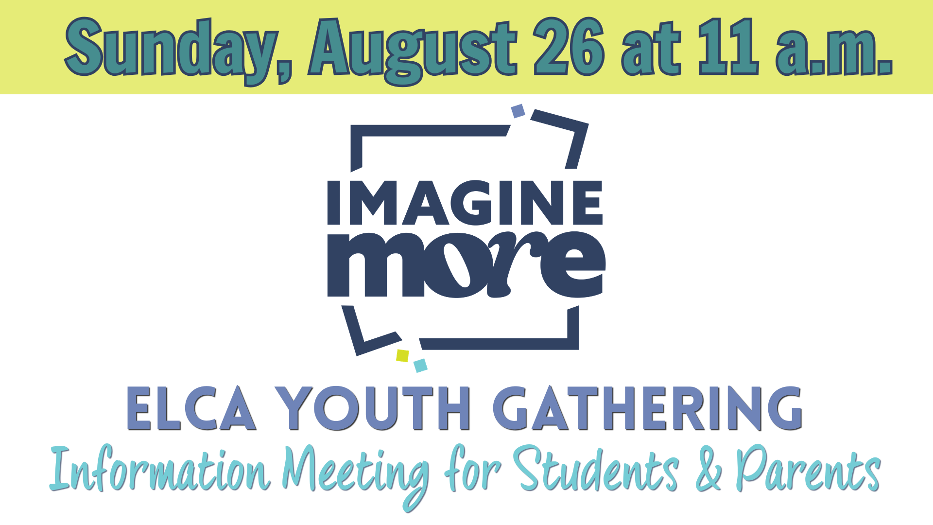 ELCA Youth Gathering Info Meeting
