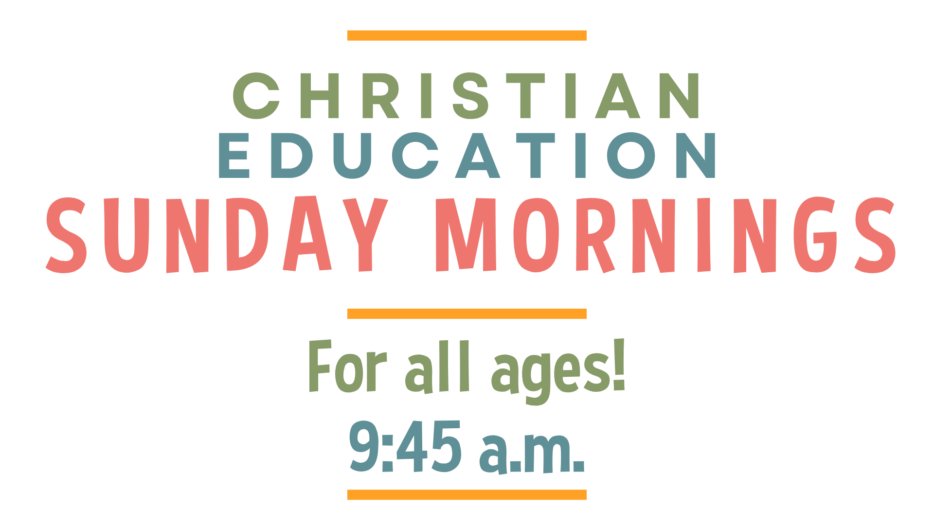 Christian Education 