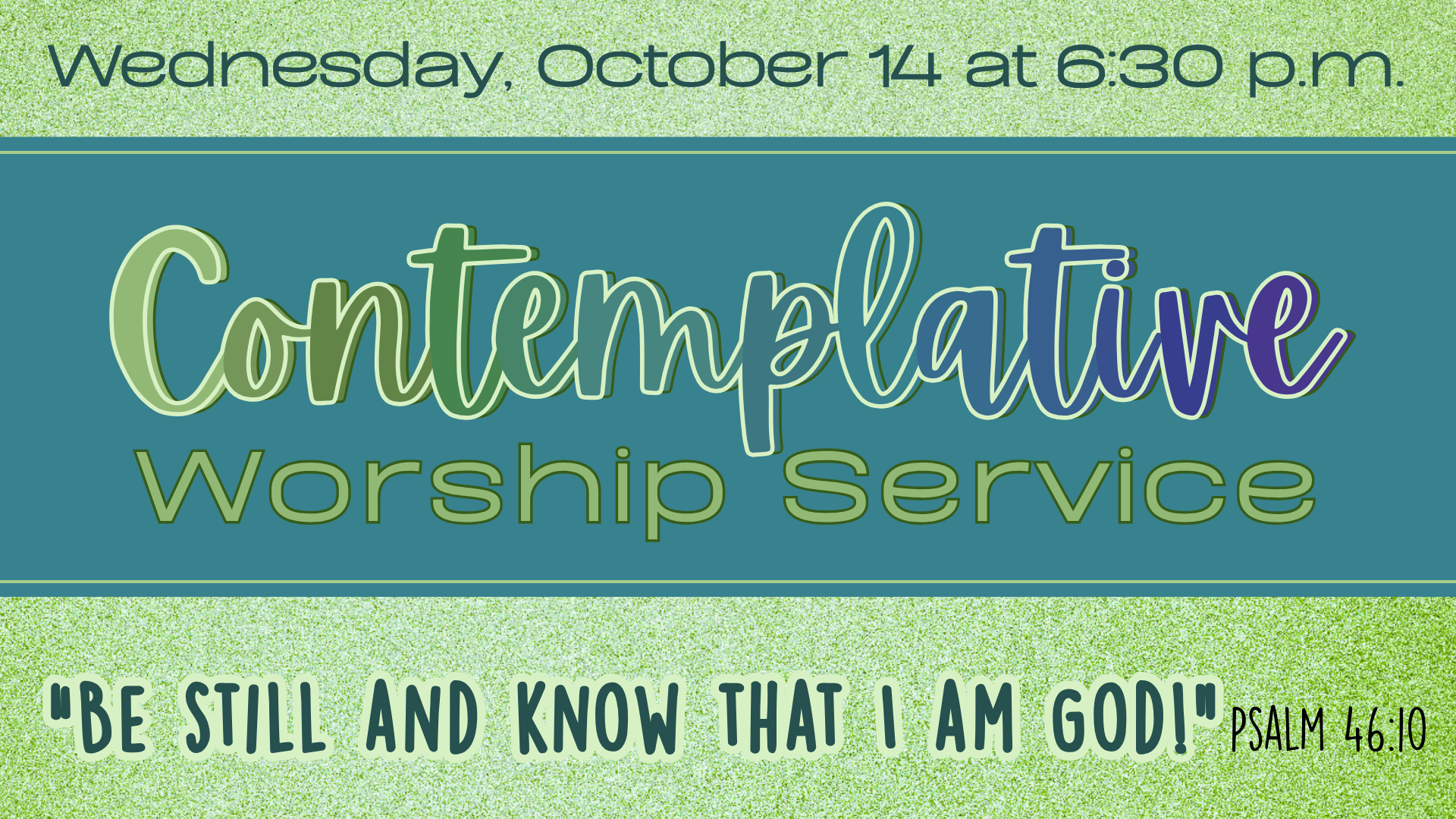 Contemplative Worship Service