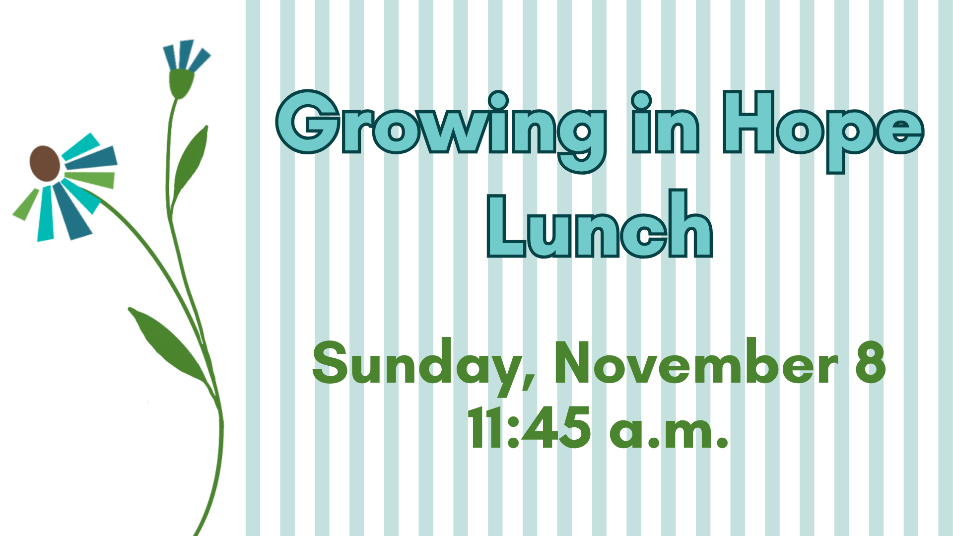 Growing in Hope Lunch