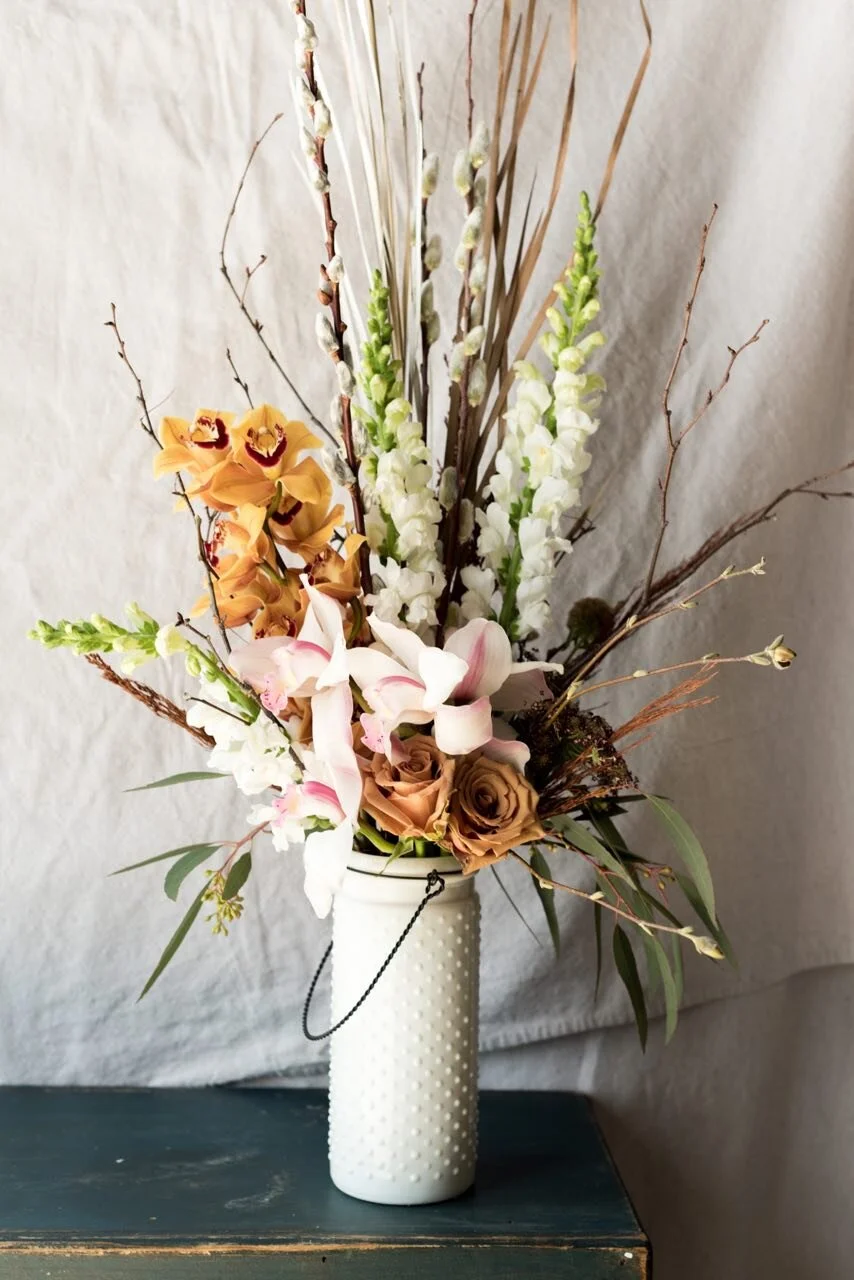 Vintage Orchid Arrangement