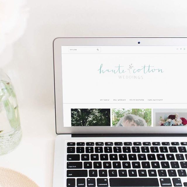 With wedding season in full swing and just having celebrated my own THIRTEENTH (whoa) anniversary, I thought this Throwback Thursday would be fun. This is an fun content-based Wordpress website we did for @hautecottonweddings a few years ago. This si