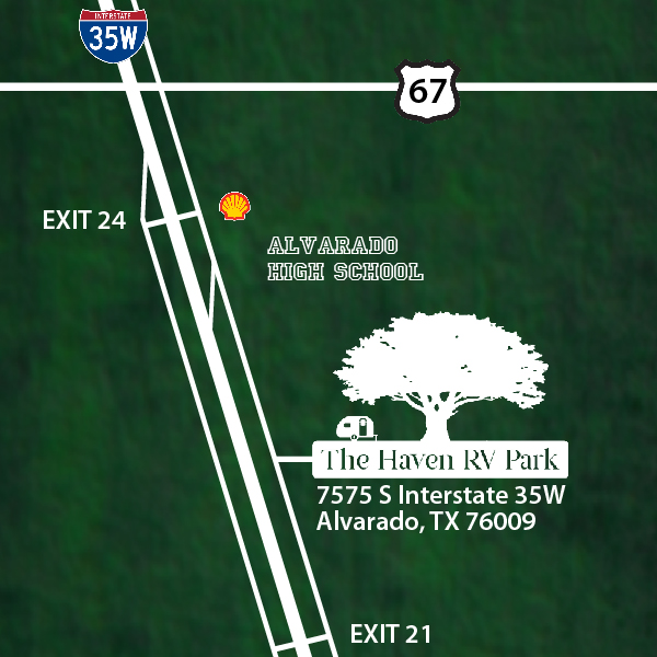 Map of Alvarado, TX, Texas