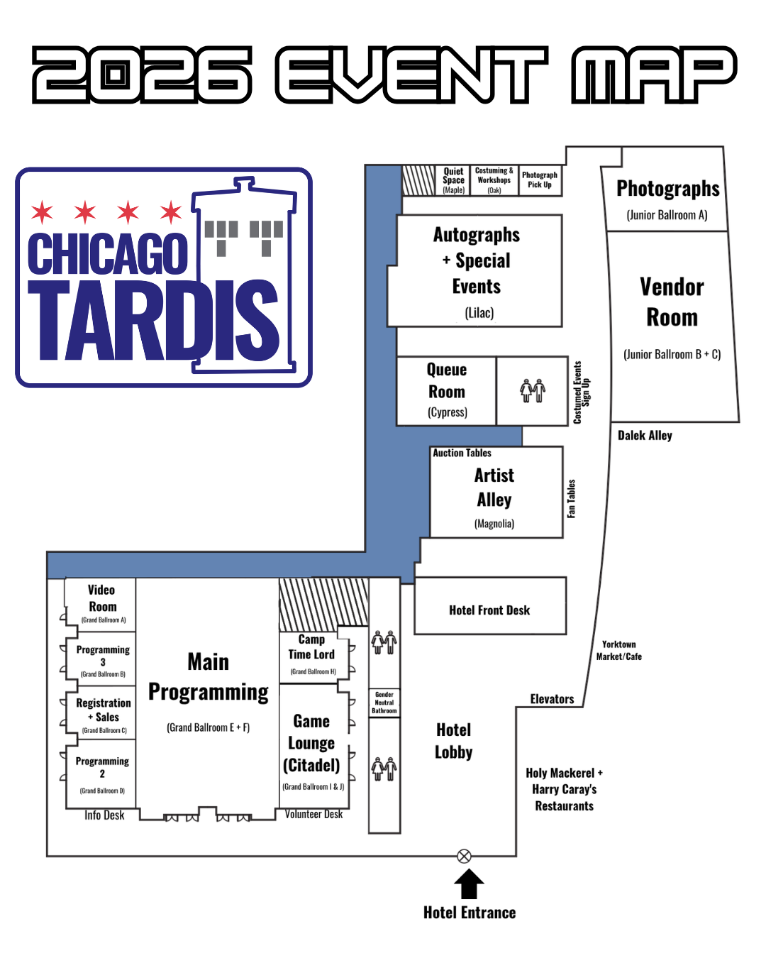 Room Swap + 2026 Convention Map