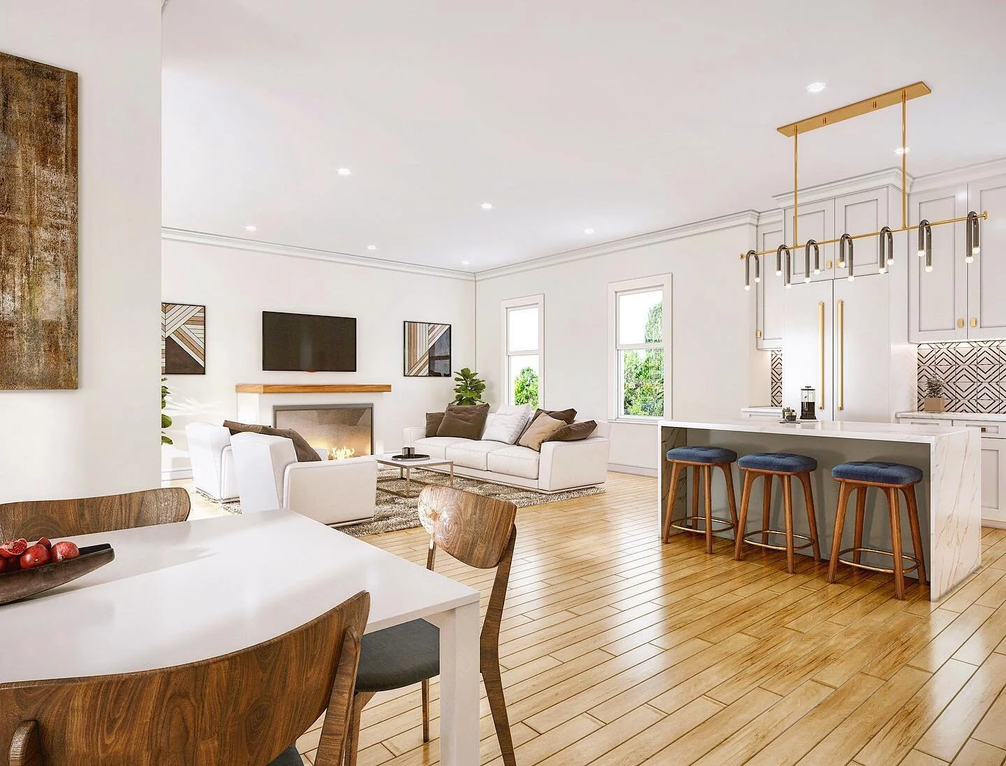 Work is moving fast 🔨 🚧
Excited to roll out the dining room &amp; kitchen details for our Single On K Project - 🗝 🛌 🛋 🖼

This ☝🏻modern urban home is going to look 👀 amazing! Makes for a perfect start or end to any day! ☀️ ☕️ 🍳 🥩

DM @sellbo