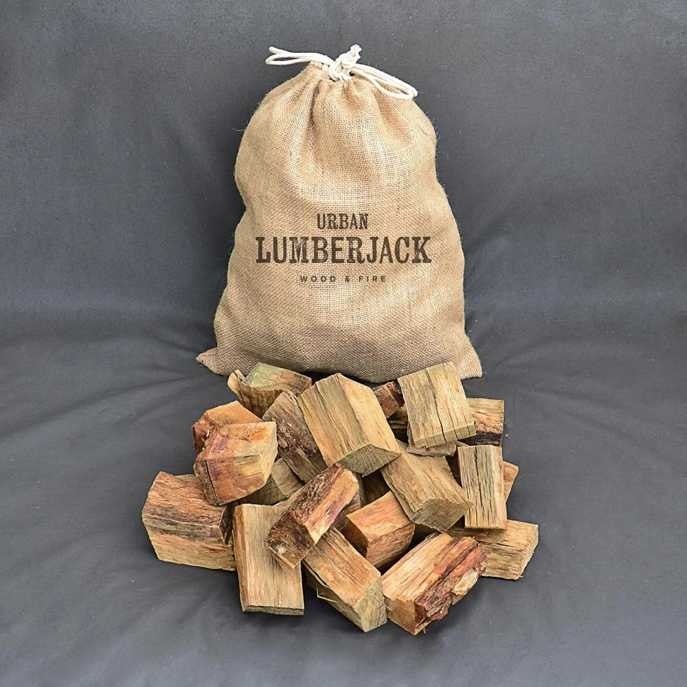 Urban Lumberjack Oak BBQ Wood Drawstring Bag Chunks
