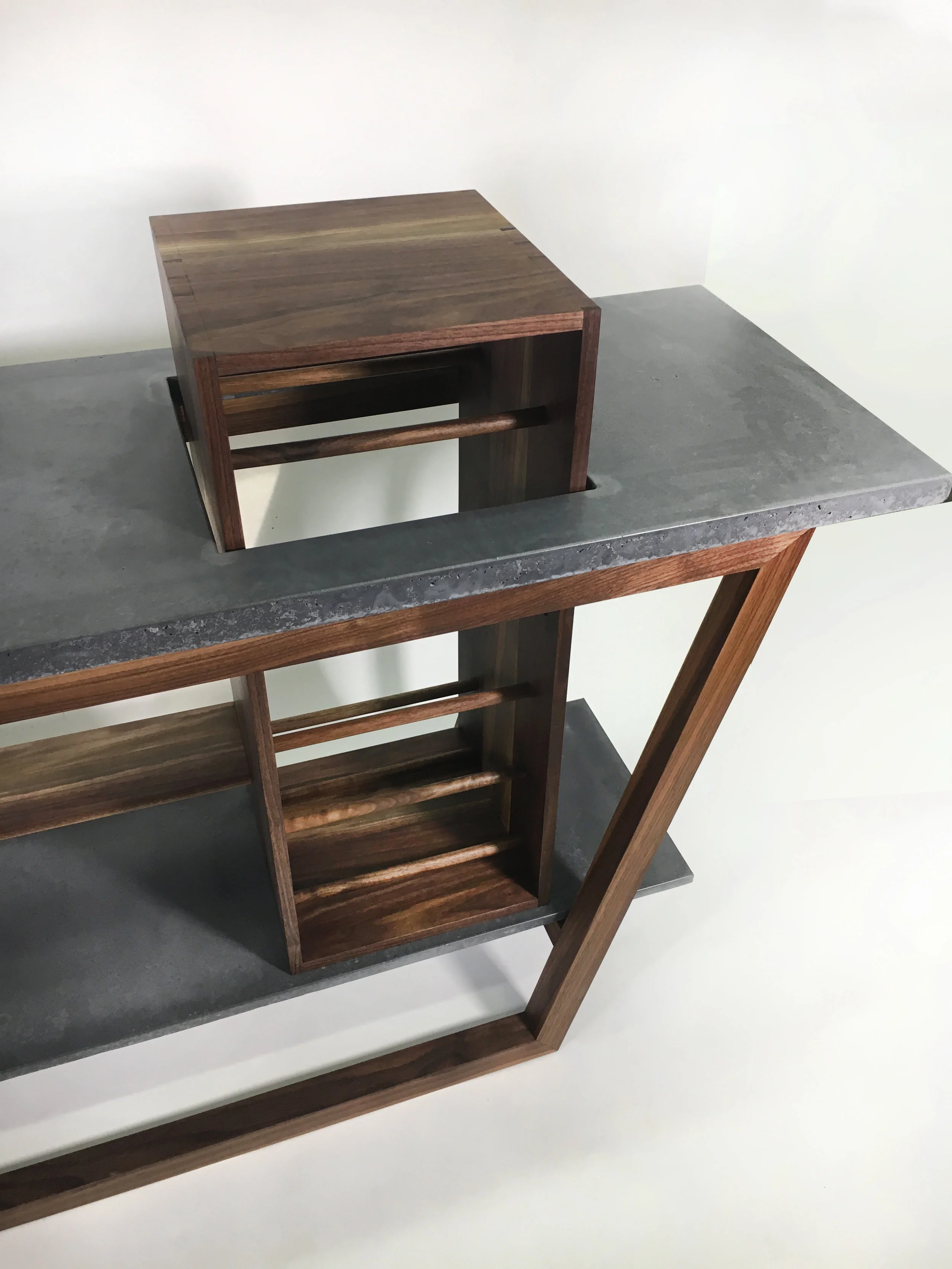 Fieldstone Artistry - Concrete and Walnut Iterum Bar Detail.JPG