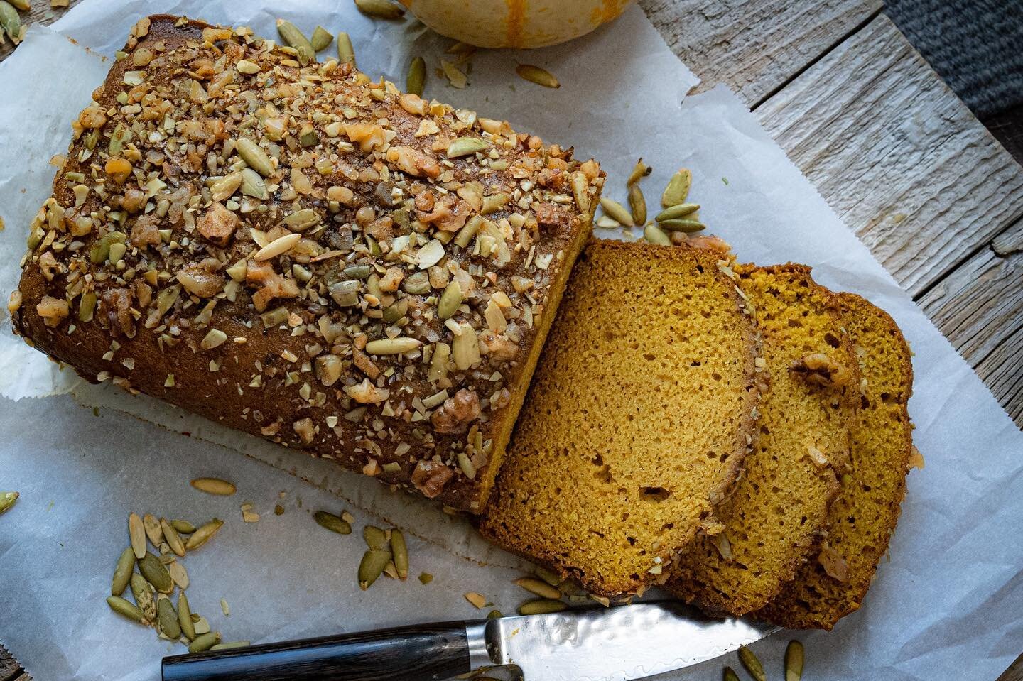 Pumpkin Bread. As classic as it gets. There are a lot of recipes out there for it and for me personally all I will say is follow the one with the least amount of ingredients or don’t follow one that has tried to “reinvent” a class