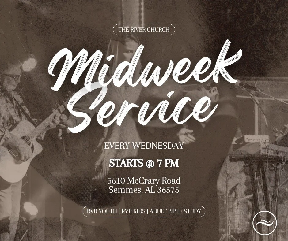 🔥 MIDWEEK IS TONIGHT!

The week isn&rsquo;t over yet&mdash;there&rsquo;s still a place for you at River Church! 🙌

Join us tonight at 7 PM for Midweek Services with something for the whole family! Whether you&rsquo;re looking to grow, connect, wors